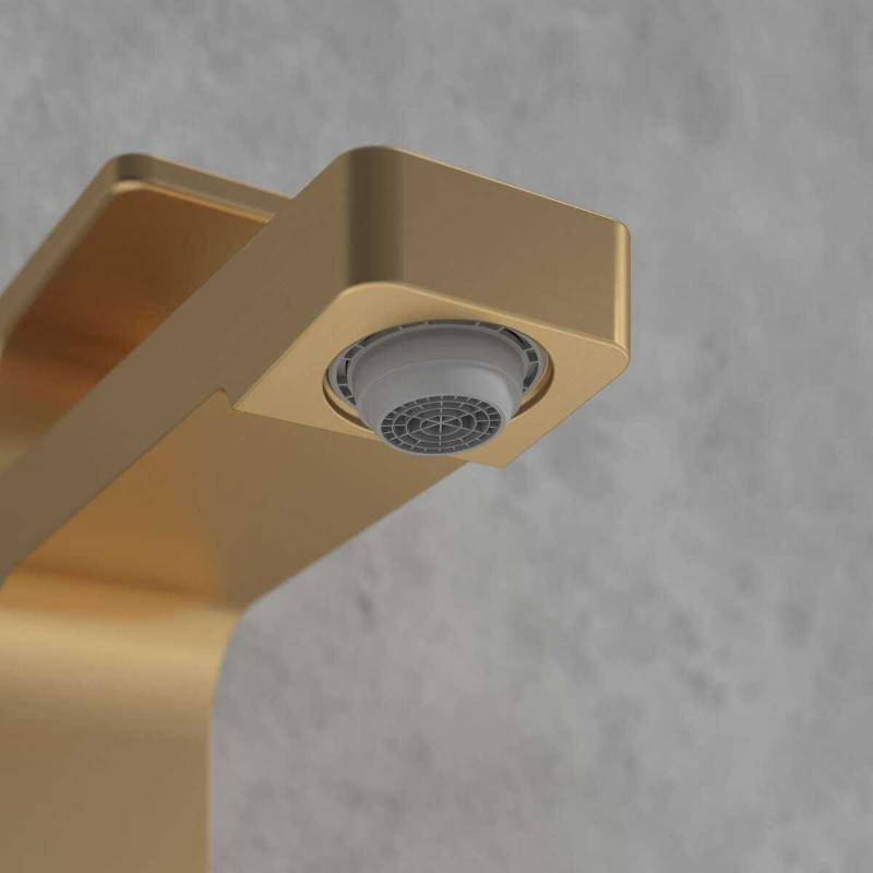 Baterie pentru lavoar Villeroy&Boch, Architectura Square 112, fără ventil , brushed gold [8]