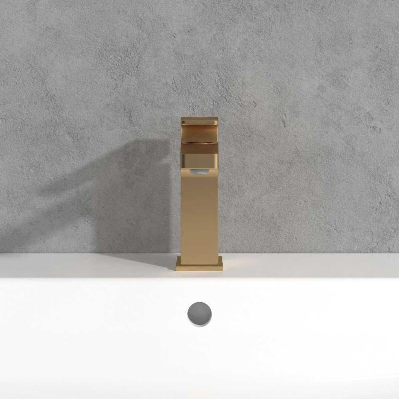 Baterie pentru lavoar Villeroy&Boch, Architectura Square 112, fără ventil , brushed gold [4]