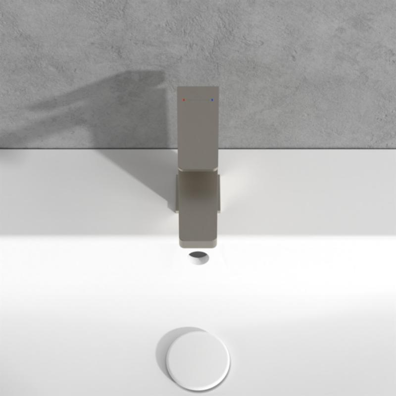 Baterie pentru lavoar Villeroy&Boch, Architectura Square 112, fără ventil , brushed nickel [5]