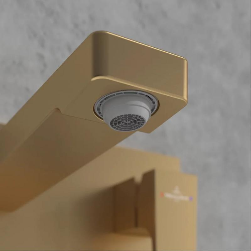 Baterie pentru lavoar Villeroy&Boch, Architectura Square, montaj încastrat, brushed gold [6]