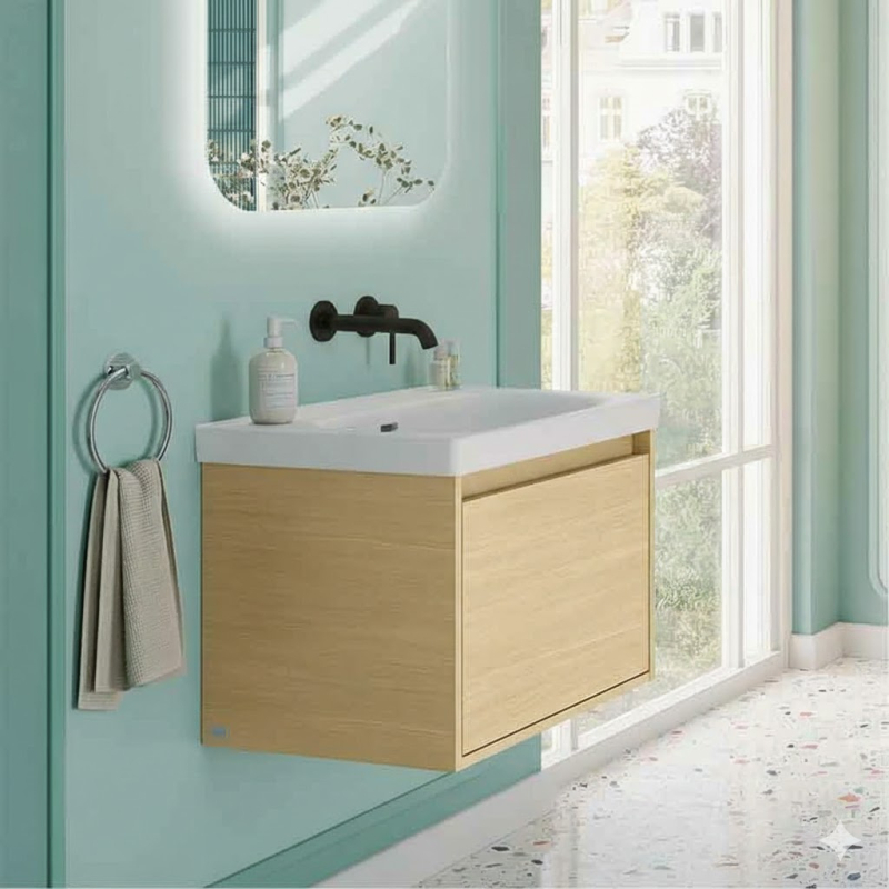 Baterie pentru lavoar Villeroy&Boch, Skyla, montaj încastrat, negru mat [8]