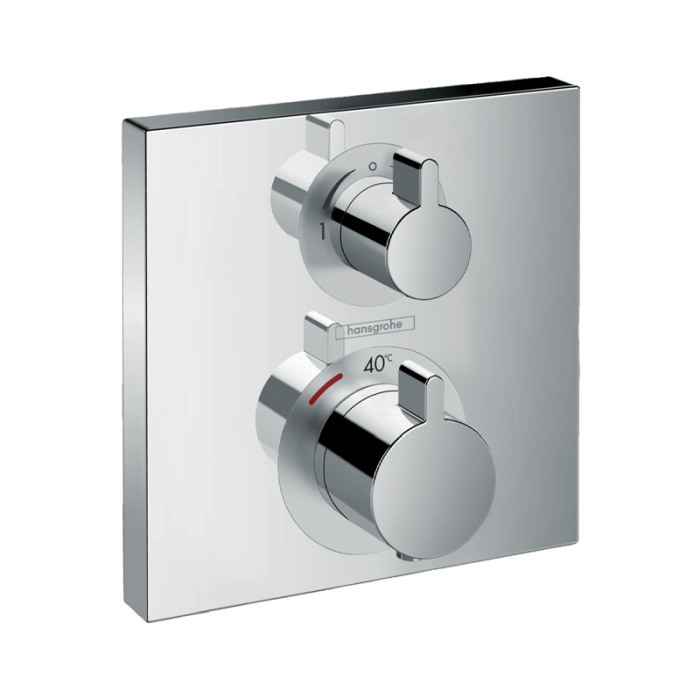 Baterie termostatata cada-dus Hansgrohe, Ecostat Square, cu montaj incastrat, crom [1]