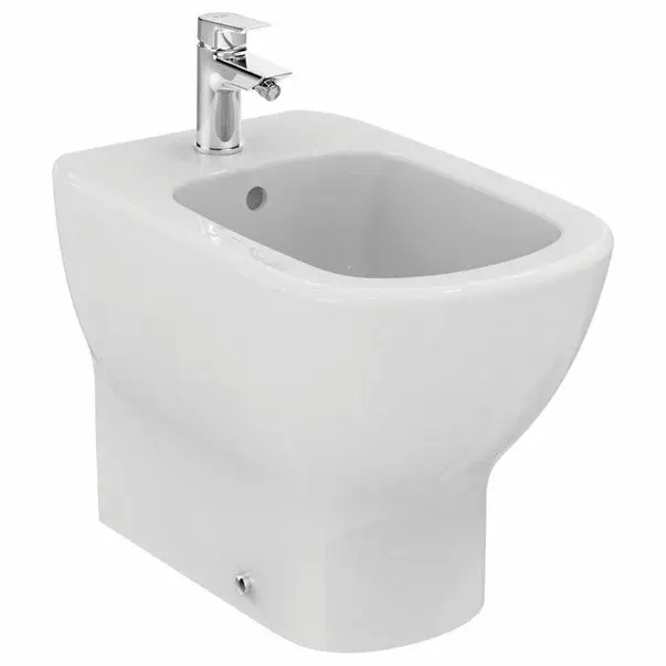 Bideu pe pardoseala alb mat Ideal Standard Tesi back-to-wall [1]