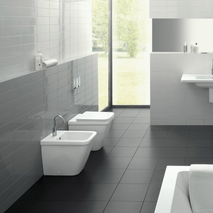 Bideu stativ Hatria, Erika Pro Q, back-to-wall, alb [3]