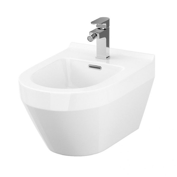 Bideu suspendat Cersanit, Crea, oval, alb [1]