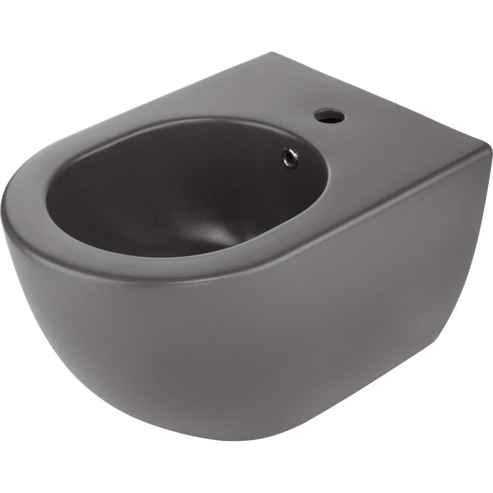 Bideu suspendat Deante Peonia negru-antracit 36x51cm [1]