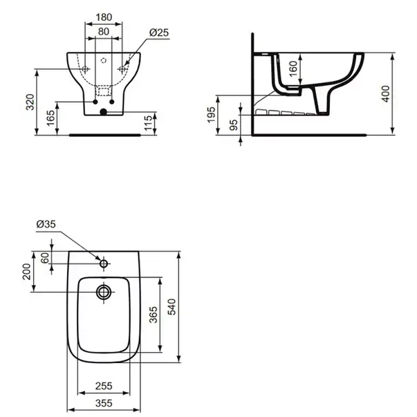 Bideu suspendat Ideal Standard i.Life A [2]