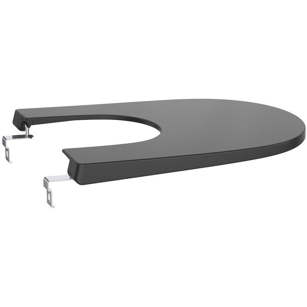 Bideu suspendat Roca Ona 36x53 cm capac inclus negru mat [4]