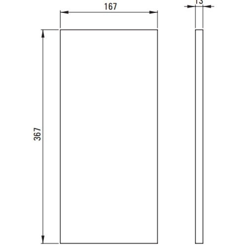 Blat gri mat Deante Correo 26.7x36.7x1.3 cm [4]