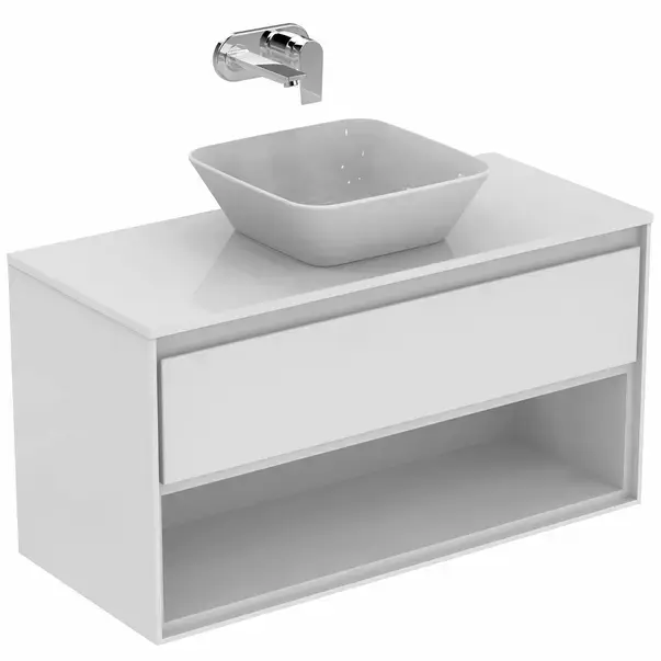 Blat pentru lavoar alb Ideal Standard Connect Air fara decupaj 100 cm [2]