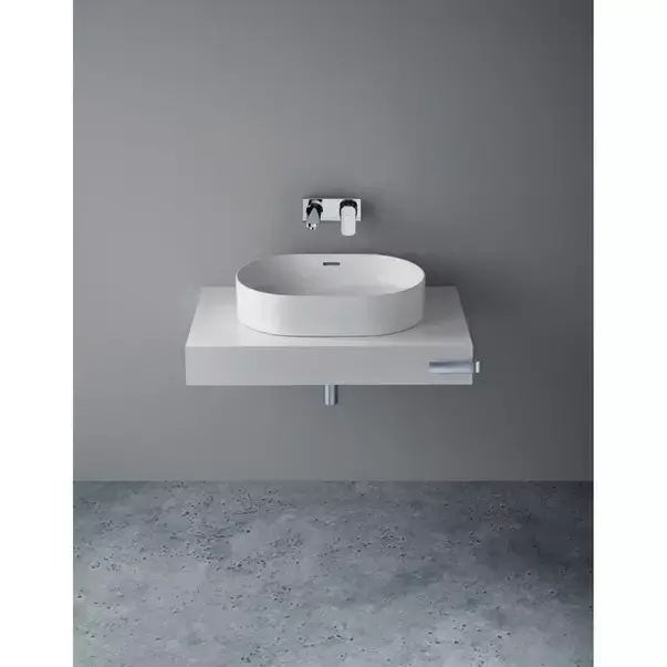 Blat pentru lavoar Ideal Standard Adapto fara decupaj alb lucios 85 cm [3]
