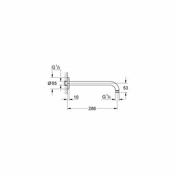 Brat de dus Grohe Rainshower 286 mm [2]