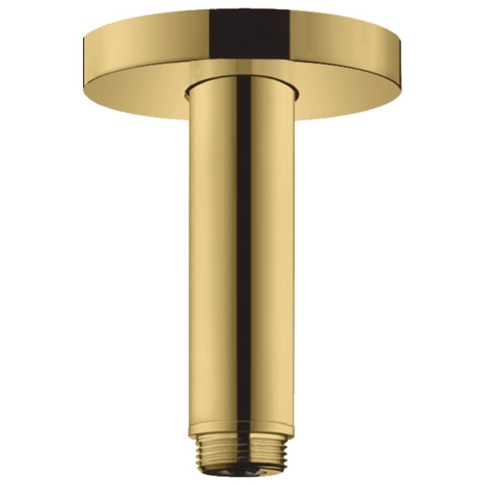Brat de dus, Hansgrohe, S 100, cu montaj pe tavan, 10 cm, auriu lucios [1]