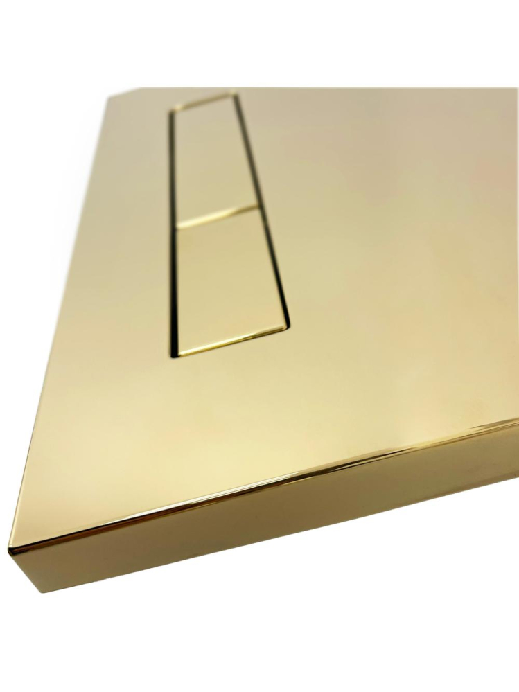 Buton tip H pentru cadru WC auriu [3]