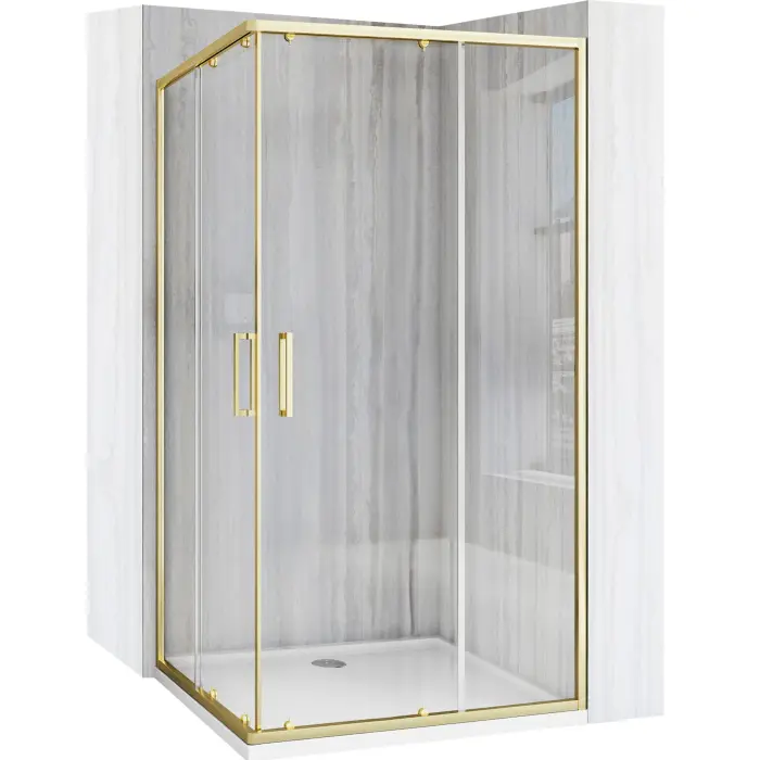 Cabina de dus City Auriu Periat cu cadita Savoy 80x100cm, Rea [1]
