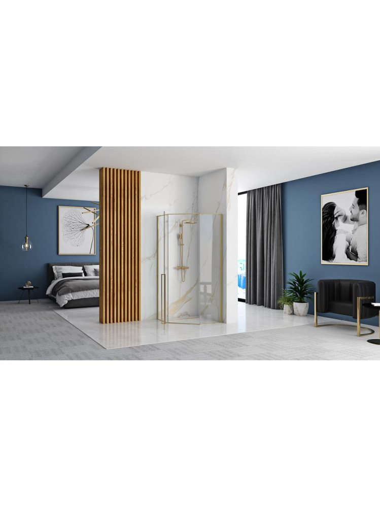 Cabina de dus DIAMOND 100x100 cm auriu periat [3]