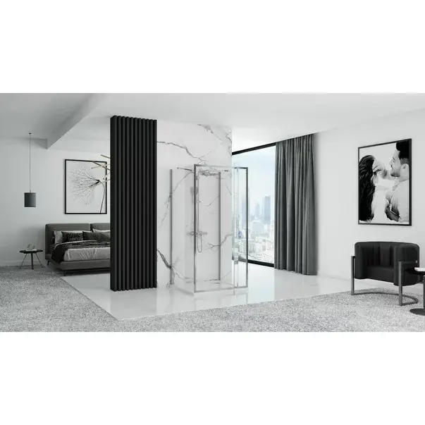 Cabina de dus dreptunghiulara cu usi batante Rea Rapid Swing 90x100 cm [3]