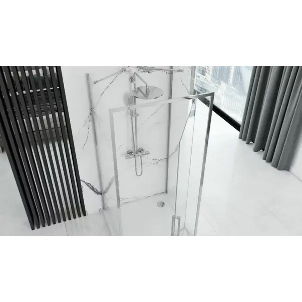Cabina de dus dreptunghiulara cu usi batante Rea Rapid Swing 90x100 cm [2]