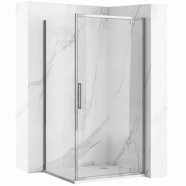 Cabina de dus dreptunghiulara de colt cu usi batante Rea Rapid Swing 90x100 cm [1]