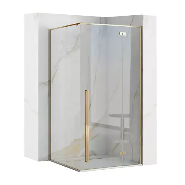 Cabina de dus dreptunghiulara Rea Fargo cu usa batanta 120x90 auriu [1]