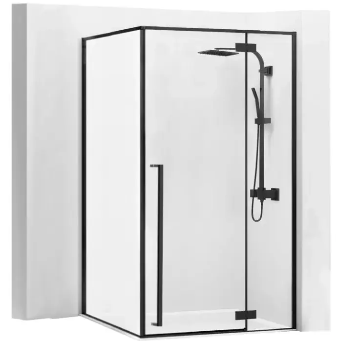 Cabina de dus Fargo Negru Mat 80x100cm, Rea [1]