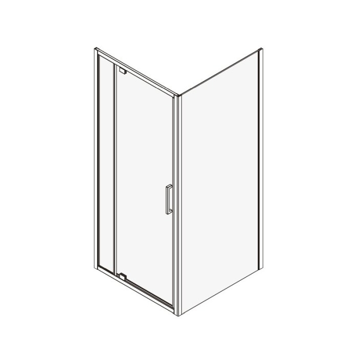Cabina de dus, Mediterraneo, Andina, patrata, 80 x 80 cm, crom [6]