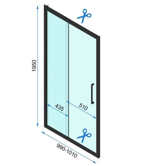Cabina de dus patrata cu usa culisanta si 2 pereti ficsi Rea Rapid Slide 100×100 auriu periat [8]