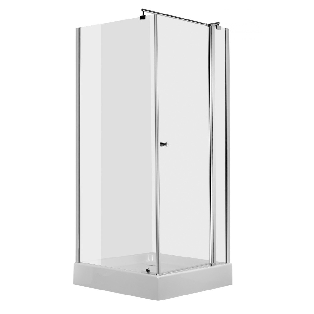 Cabina de dus patrata Deante Cubic cu usa pivotanta 80x80cm finisaj crom [1]