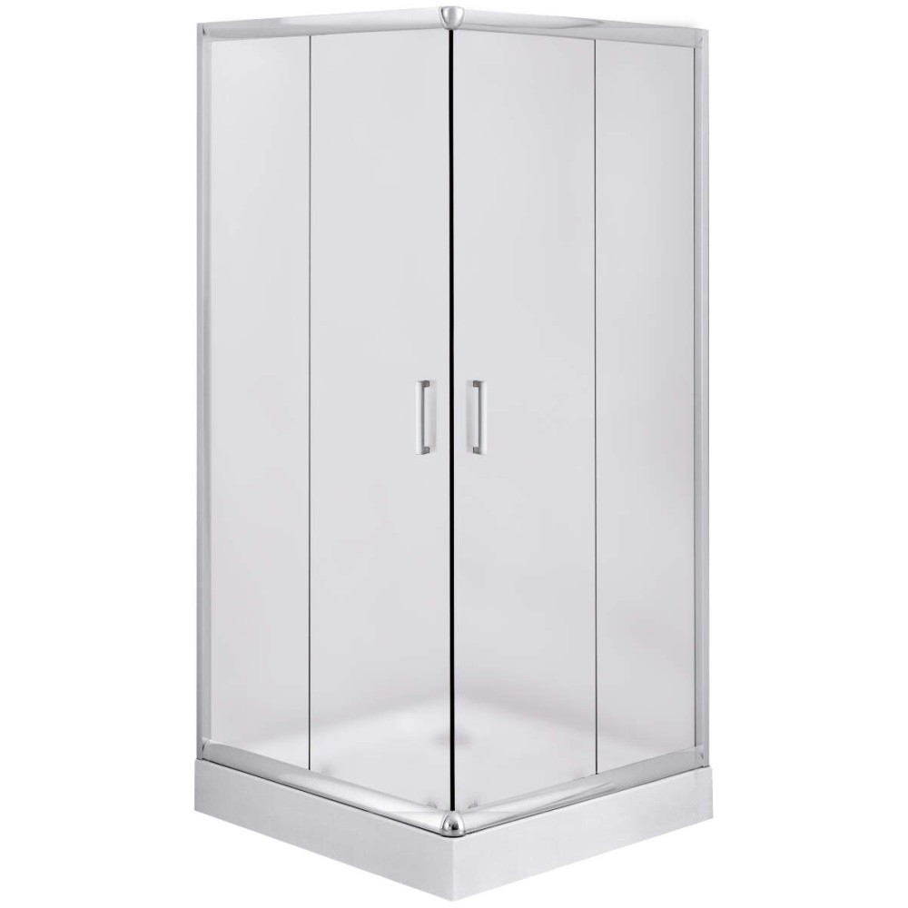 Cabina de dus patrata Deante Funkia cu usi culisante 80x80cm finisaj crom [1]