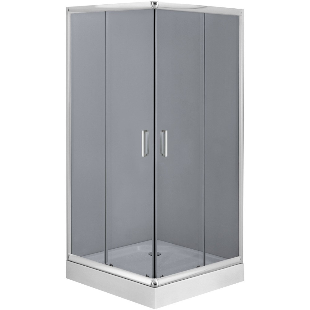 Cabina de dus patrata Deante Funkia cu usi culisante 80x80cm finisaj crom lucios [1]