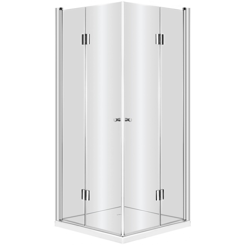 Cabina de dus patrata Deante Kerria cu usi batante 80x80cm finisaj crom [1]