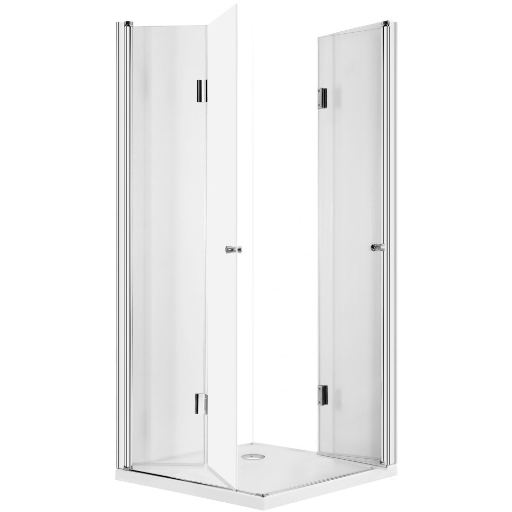 Cabina de dus patrata Deante Kerria cu usi batante 90x90cm finisaj crom [2]