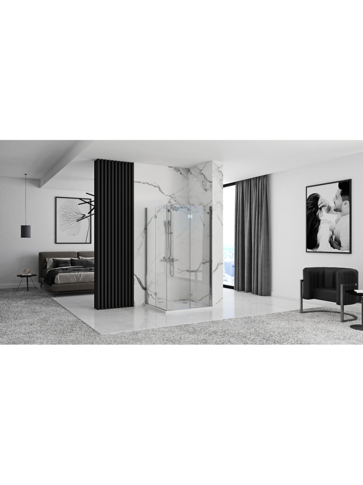 Cabina de dus pliabil Rea Fold N2 80x80 cm crom [5]