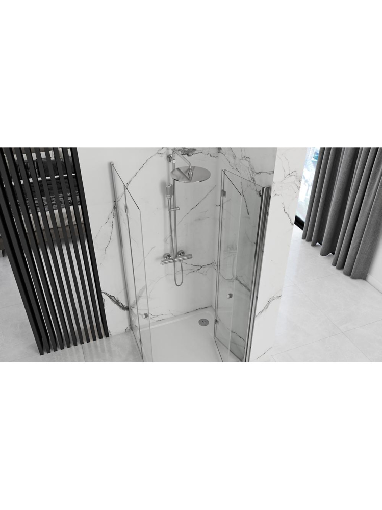 Cabina de dus pliabil Rea Fold N2 Modul 90x90 cm crom [3]