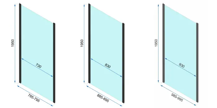 Cabina de dus Rapid Slide Negru 150x80cm, Rea [17]