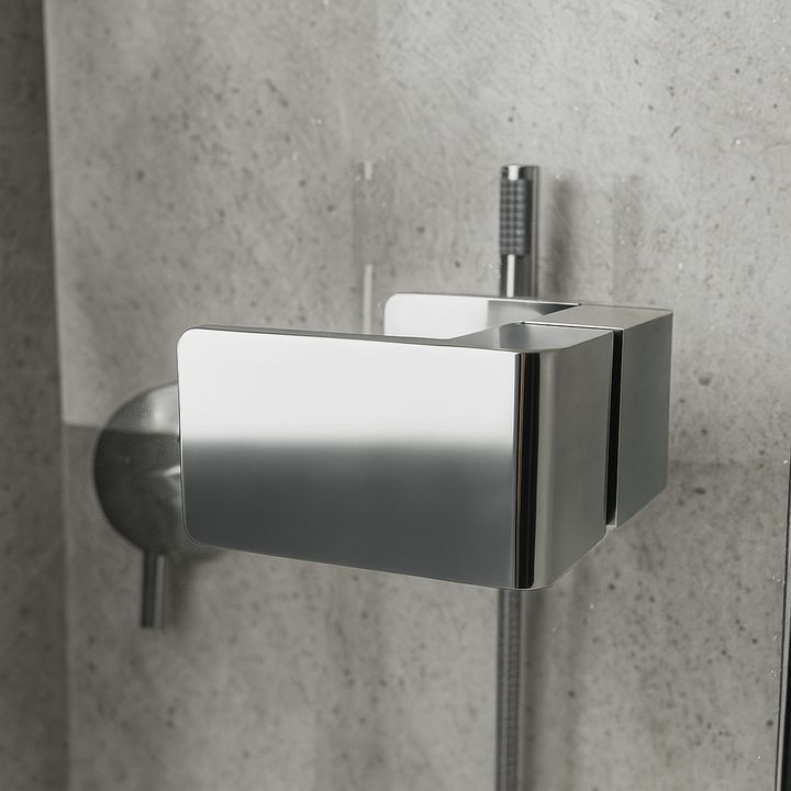 Cabina de dus Rea Atlas 100x80 cu deschidere pe dreapta crom [6]