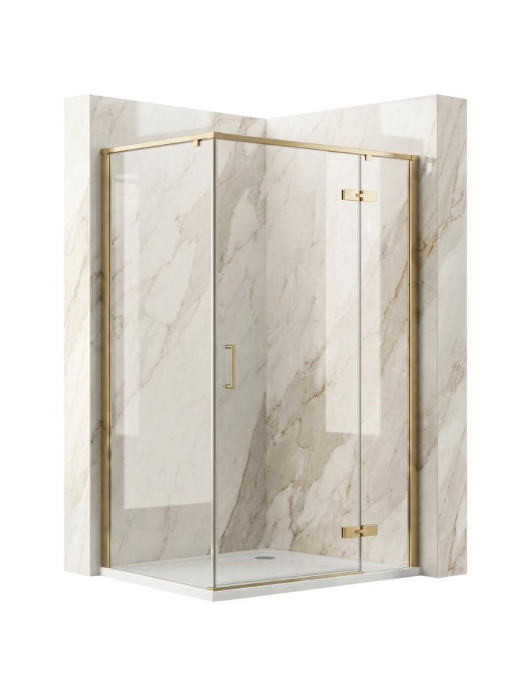 Cabina de dus Rea Bruno 100 x 80 cm auriu periat [10]