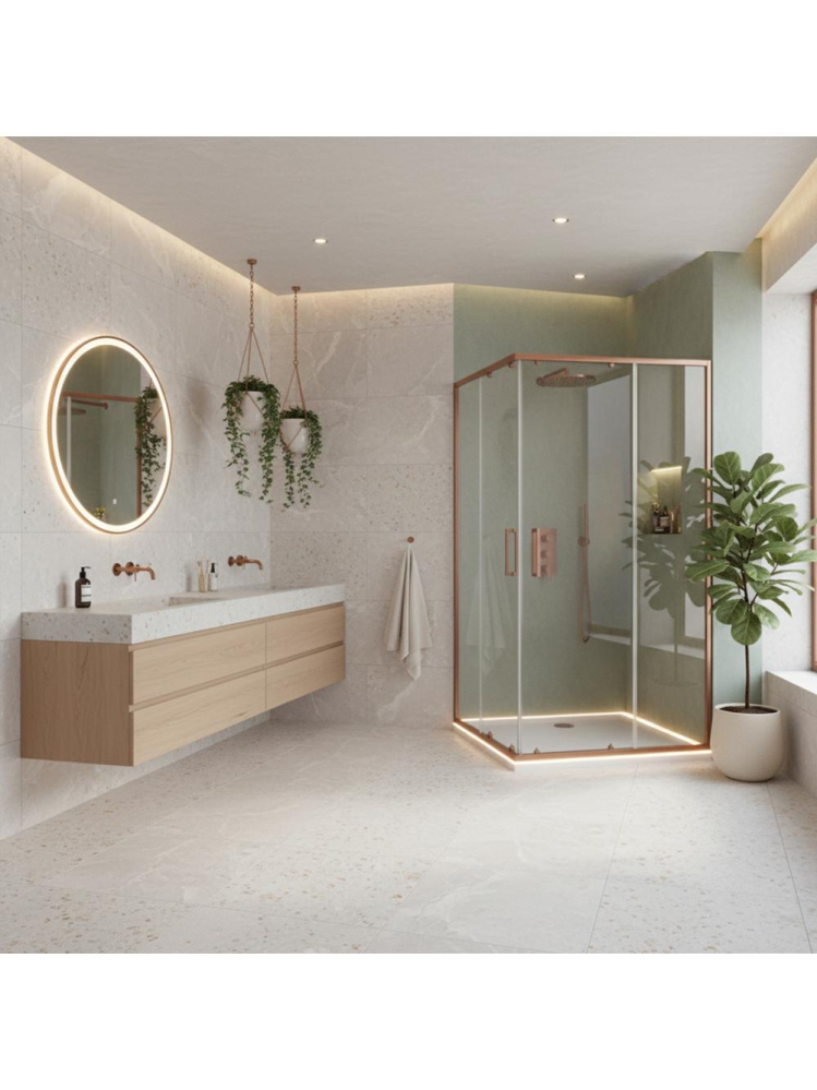 Cabina de dus Rea City 80x100 Cupru periat [3]