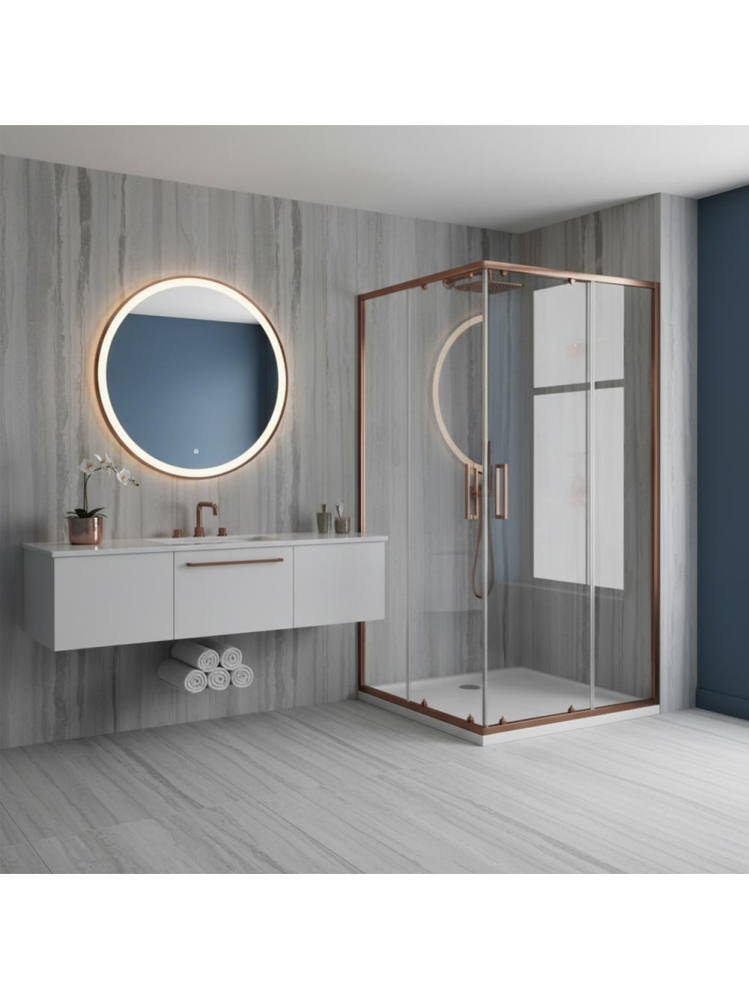 Cabina de dus Rea City 80x100 Cupru periat [8]