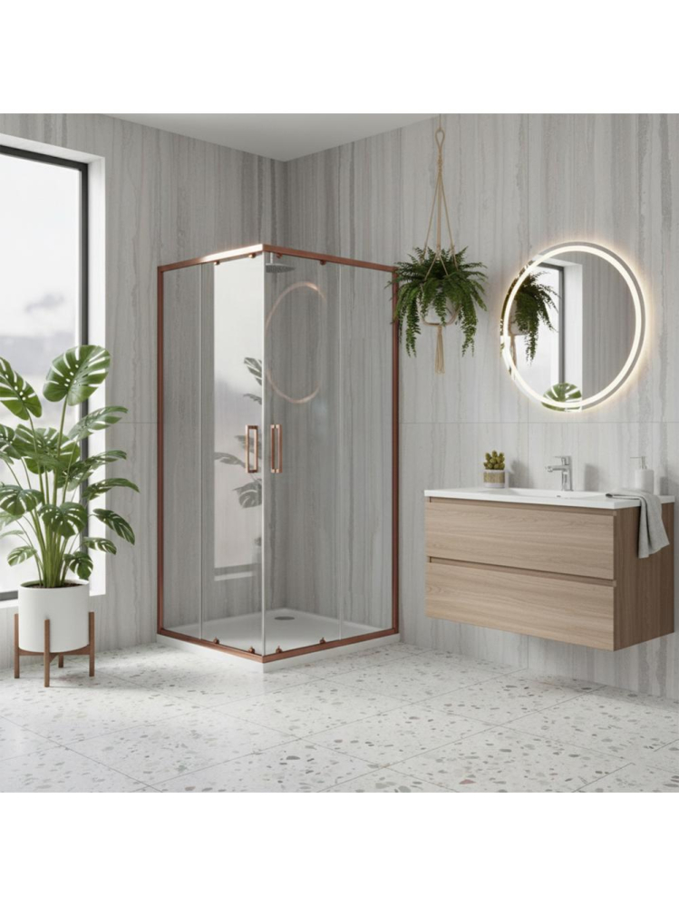 Cabina de dus Rea City 90x90 Cupru periat [3]