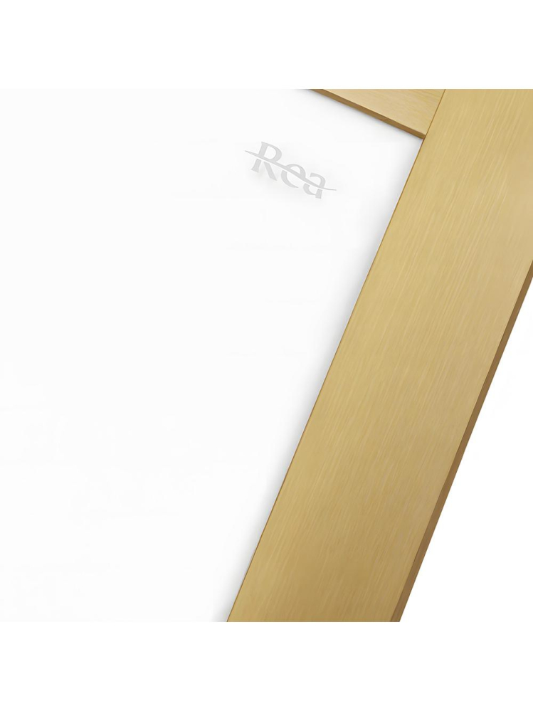 Cabina de dus Rea City cu cadita neagra 80x80 cm auriu periat [7]