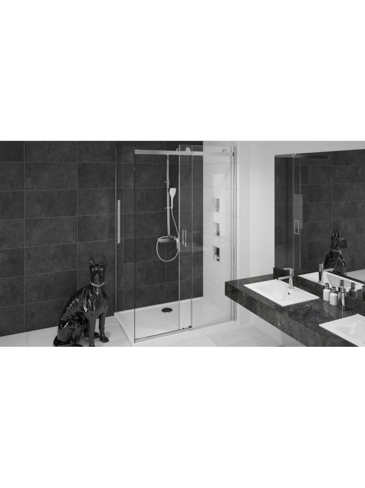 Cabina de dus Rea Nixon deschidere dreapta 130x80 cm crom [9]