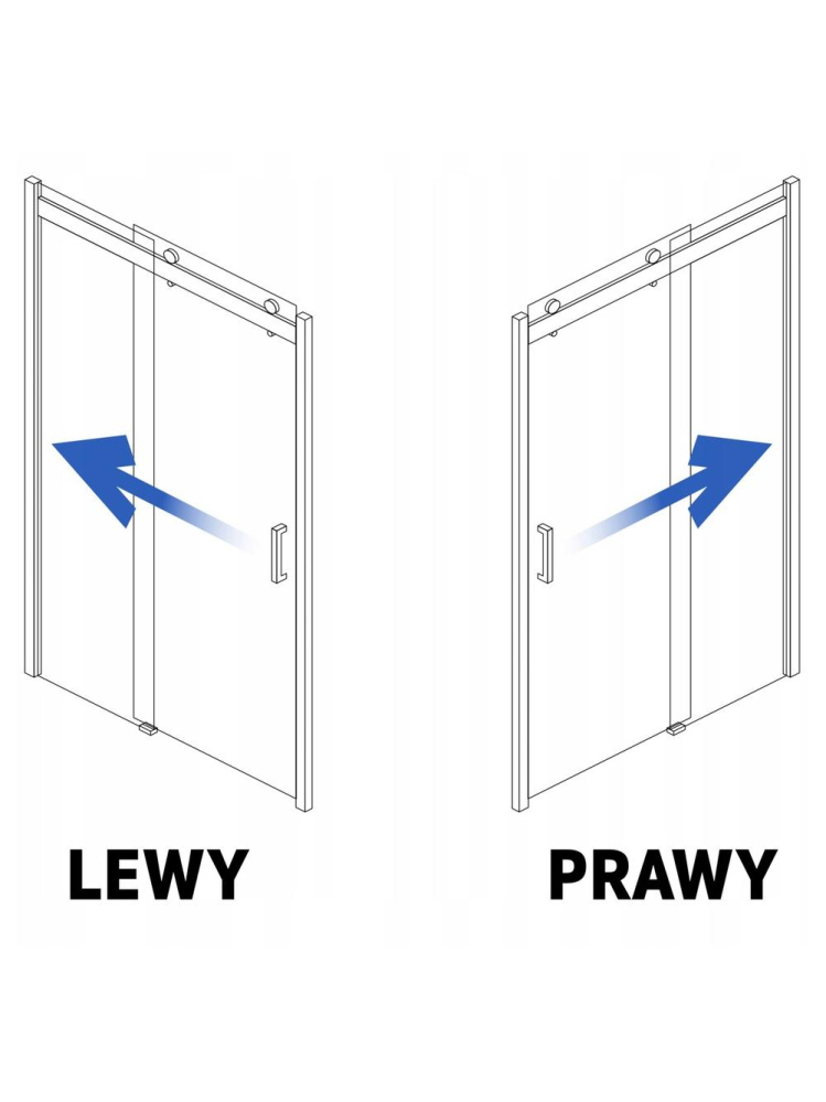 Cabina de dus Rea Nixon deschidere dreapta 140x100 cm crom [8]