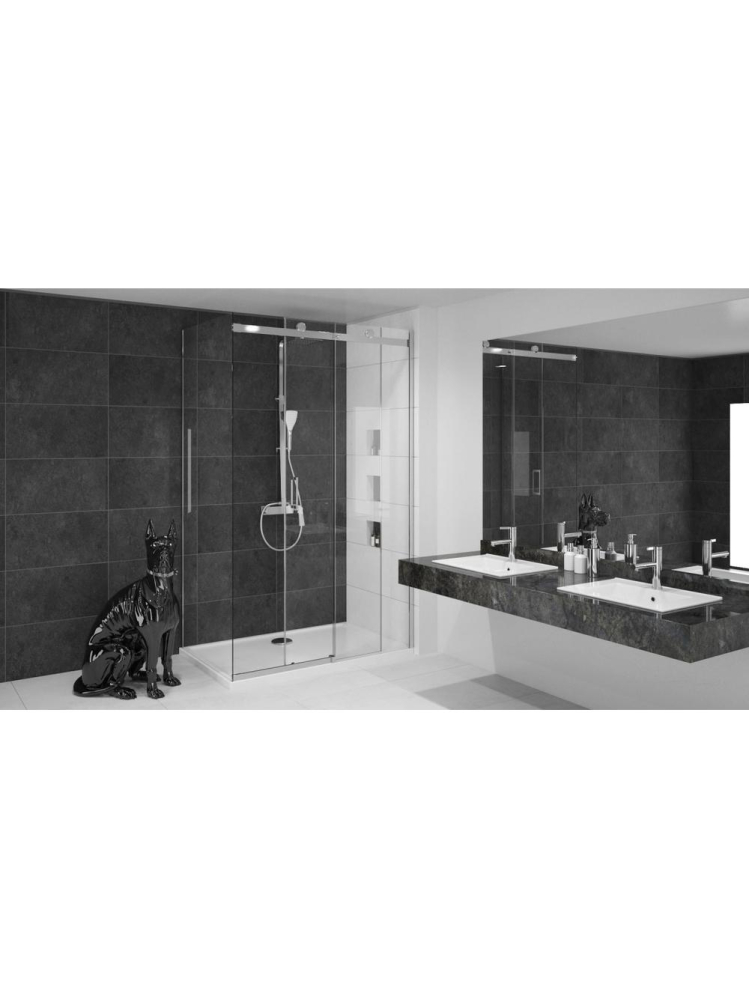 Cabina de dus Rea Nixon deschidere stanga 140x80 cm crom [4]