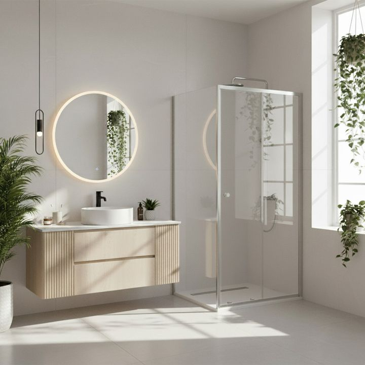 Cabina de dus Rea Primo Slide 100x80 crom [3]