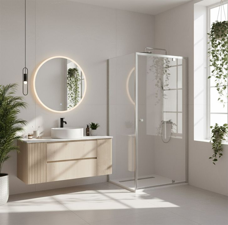 Cabina de dus Rea Primo Swing 80x90 crom [8]