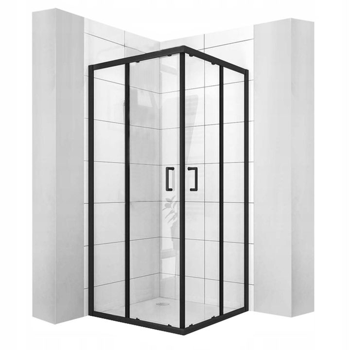 Cabina de dus Rea Vito 80x80 negru [1]