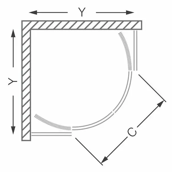 Cabina de dus semirotunda cu usi glisante Roth Lega Line LLR2 800 80x80 [2]