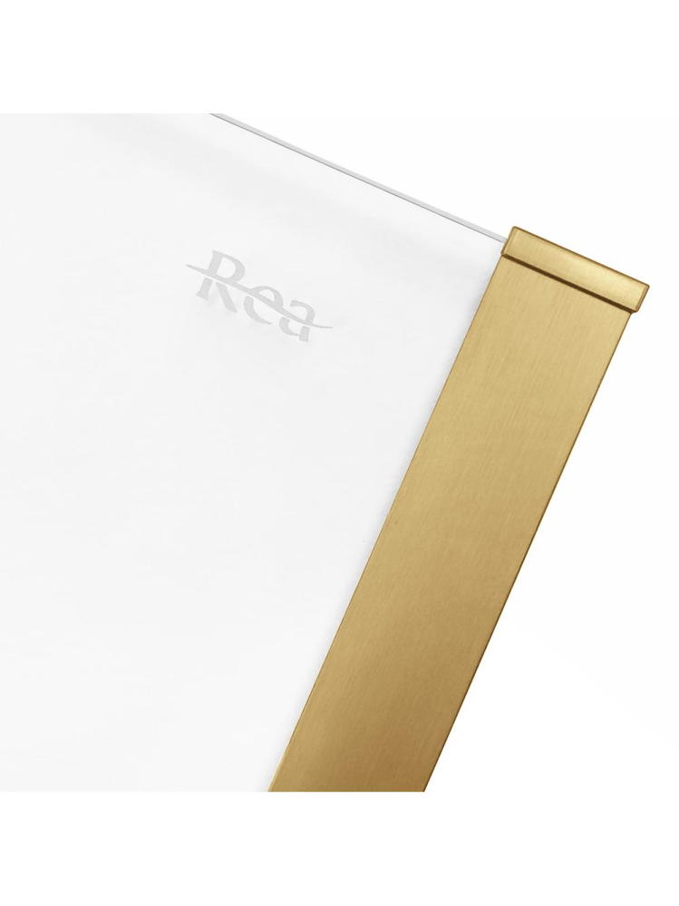 Cabina de dus SOLAR cu cadita alba 100x80 cm auriu periat [6]