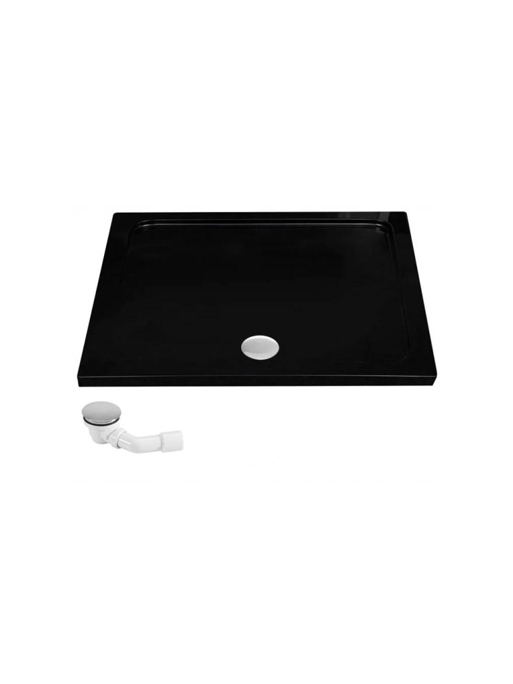 Cabina de dus SOLAR cu cadita alba 100x80 cm auriu periat [9]